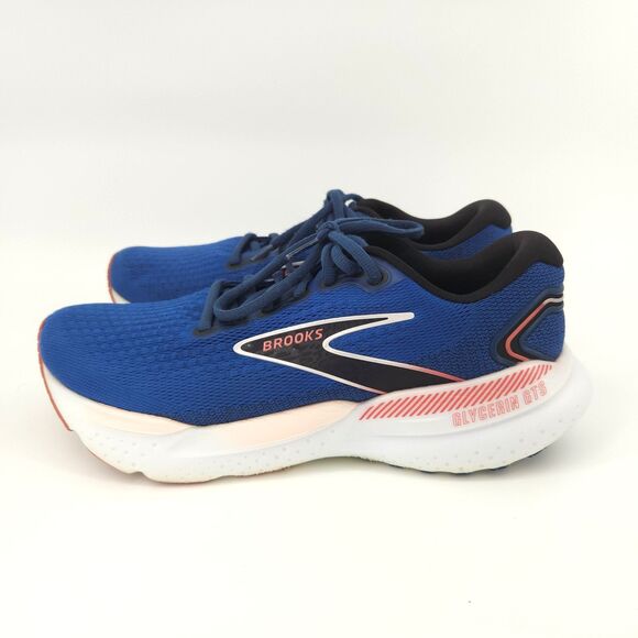 Brooks Glycerin GTS 21 Shoes Womens Size 10 Blue Icy Pink Rose Running - Picture 3 of 10